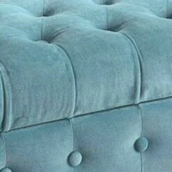 Velvet Upholstered Button Tufted Wooden Bench Settee with Hinged Storage Blue/Brown - Benzara 7 Velvet Upholstered Button Tufted Wooden Bench Settee with Hinged Storage Blue/Brown - Benzara -Ottomans Official Shop unnamed file 7830