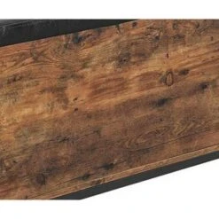 Button Tufted Leatherette Flip Top Storage Bench Black/Brown - Benzara 9 Button Tufted Leatherette Flip Top Storage Bench Black/Brown - Benzara -Ottomans Official Shop unnamed file 7833