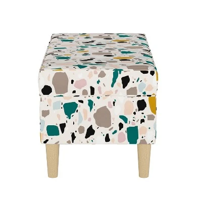 Jaxson Storage Bench Terrazzo Emerald Ochre - Skyline Furniture 4 Jaxson Storage Bench Terrazzo Emerald Ochre - Skyline Furniture - Image 2