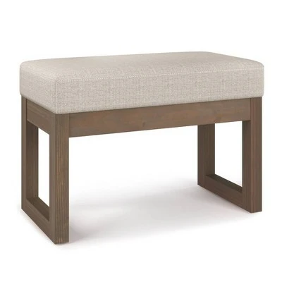 Small Madison Footstool Ottoman Bench - WyndenHall Gray 10 Small Madison Footstool Ottoman Bench - WyndenHall Gray - Image 8