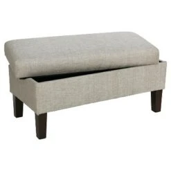 Skyline Bedroom Metallic Upholstered Storage Bench - Skyline Furniture -Ottomans Official Shop unnamed file 7843