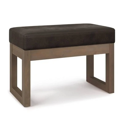 Small Madison Footstool Ottoman Bench - WyndenHall Gray 11 Small Madison Footstool Ottoman Bench - WyndenHall Gray - Image 9