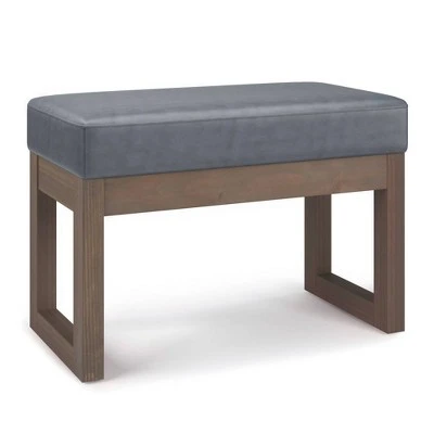 Small Madison Footstool Ottoman Bench - WyndenHall Gray 12 Small Madison Footstool Ottoman Bench - WyndenHall Gray - Image 10