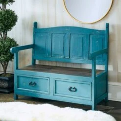 Archer Storage Bench Turquoise - Picket House Furnishings -Ottomans Official Shop unnamed file 7861