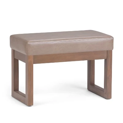 Small Madison Footstool Ottoman Bench - WyndenHall Gray 13 Small Madison Footstool Ottoman Bench - WyndenHall Gray - Image 11