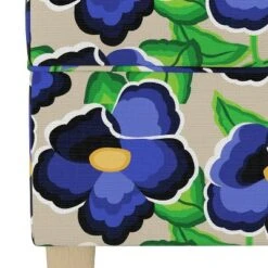 Storage bench in Carla Floral Blue - Skyline Furniture 9 Storage bench in Carla Floral Blue - Skyline Furniture -Ottomans Official Shop unnamed file 7895