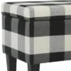 Wooden Bench with Hinged Storage Black/White - Benzara -Ottomans Official Shop unnamed file 7906
