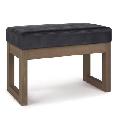Small Madison Footstool Ottoman Bench - WyndenHall Gray 17 Small Madison Footstool Ottoman Bench - WyndenHall Gray - Image 15