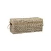 Zinnia Rattan Storage Bench Gray - East at Main