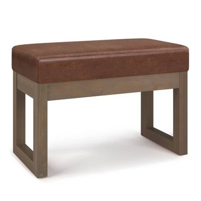 Small Madison Footstool Ottoman Bench - WyndenHall Gray 18 Small Madison Footstool Ottoman Bench - WyndenHall Gray - Image 16