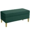 Skyline Furniture Dahlia Storage Bench Linen - Cloth & Company Laguna