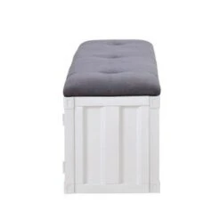 Cargo Storage Bench - Acme Furniture Gray Fabric/red -Ottomans Official Shop unnamed file 7959