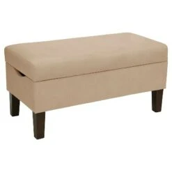 Bedroom Microsuede Storage Bench - Skyline Furniture Microsuede White -Ottomans Official Shop unnamed file 7971