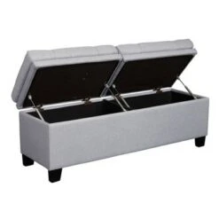 Storage Upholstered Bed Bench Gray - HomeFare -Ottomans Official Shop unnamed file 7977