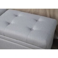 Storage Upholstered Bed Bench Gray - HomeFare -Ottomans Official Shop unnamed file 7979
