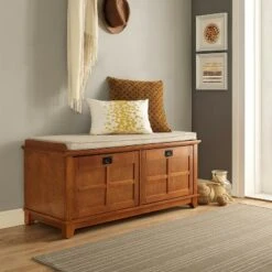 Adler Entryway Storage Bench - Crosley White -Ottomans Official Shop unnamed file 7992