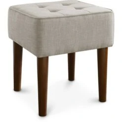 Aria Square Tufted Stool - Adore Decor French Dove -Ottomans Official Shop unnamed file 80