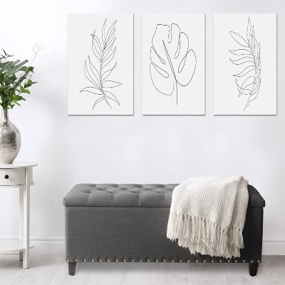 Boston Tufted Fabric Storage Ottoman Dark Gray - CorLiving 5 Boston Tufted Fabric Storage Ottoman Dark Gray - CorLiving - Image 3