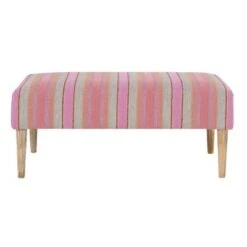 Fagan Bench Pink Stripe - Linon