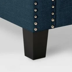 Boston Fabric Storage Ottoman Navy Blue - CorLiving -Ottomans Official Shop unnamed file 8023