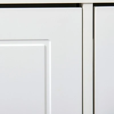 HOMCOM Modern Shoe Rack Bench for Entryway, Storage Organizer with Cushion, 2 Drawers, Adjustable Shelf, Holds 8 Pairs, White 6 HOMCOM Modern Shoe Rack Bench for Entryway, Storage Organizer with Cushion, 2 Drawers, Adjustable Shelf, Holds 8 Pairs, White - Image 4