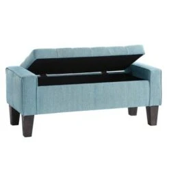 Baytown Storage Bench - OSP Home Furnishings Blue Smok