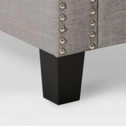 Boston Storage Fabric Ottoman Light Gray - CorLiving -Ottomans Official Shop unnamed file 8046