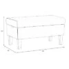 Skyline Bedroom Faux Silk Storage Bench - Skyline Furniture -Ottomans Official Shop unnamed file 8047
