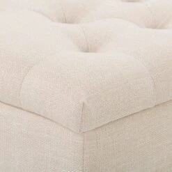 Boston Tufted Fabric Storage Ottoman Beige - CorLiving -Ottomans Official Shop unnamed file 8052