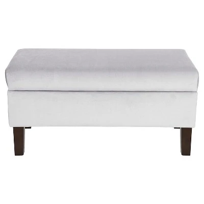 Skyline Bedroom Velvet Storage Bench - Skyline Furniture 2 Skyline Bedroom Velvet Storage Bench - Skyline Furniture
