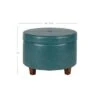 Large Round Storage Ottoman - HomePop Moss Green -Ottomans Official Shop unnamed file 8115