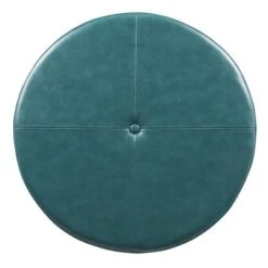 Large Round Storage Ottoman - HomePop Moss Green -Ottomans Official Shop unnamed file 8117