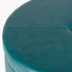 Large Round Storage Ottoman - HomePop Moss Green -Ottomans Official Shop unnamed file 8118