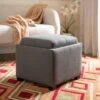 Harrison Tray Storage Ottoman - Safavieh Charcoal Gray -Ottomans Official Shop unnamed file 8134