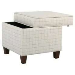 Cole Classics Square Storage Ottoman with Lift Off Top - HomePop Linen -Ottomans Official Shop unnamed file 8216