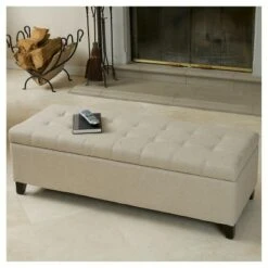 Mission Storage Ottoman - Christopher Knight Home Brown -Ottomans Official Shop unnamed file 8224