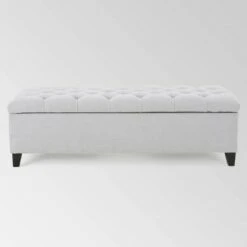 Ottilie Storage Ottoman - Christopher Knight Home Light Blue -Ottomans Official Shop unnamed file 8293