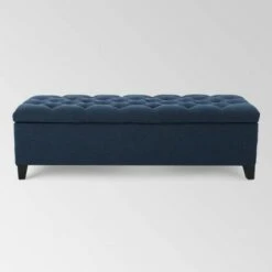 Ottilie Storage Ottoman - Christopher Knight Home Light Blue -Ottomans Official Shop unnamed file 8297