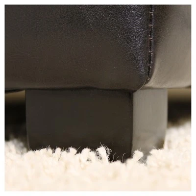 Canyons Bonded Leather Storage Ottoman Dark Brown - Christopher Knight Home 5 Canyons Bonded Leather Storage Ottoman Dark Brown - Christopher Knight Home - Image 3