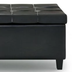 Elliot Lift Top Rectangular Storage Ottoman Midnight Black - WyndenHall -Ottomans Official Shop unnamed file 8370