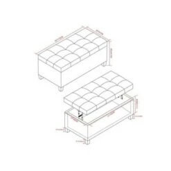 Elliot Lift Top Rectangular Storage Ottoman Midnight Black - WyndenHall -Ottomans Official Shop unnamed file 8373