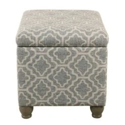 Medium Storage Ottoman Geometric Ash Gray - HomePop 13 Medium Storage Ottoman Geometric Ash Gray - HomePop -Ottomans Official Shop unnamed file 8377