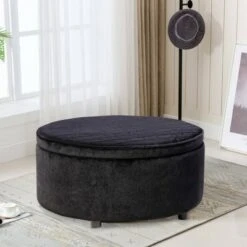 Carson Storage Ottoman Black - ACEssentials -Ottomans Official Shop unnamed file 8385