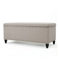 Tatiana Storage Ottoman - Christopher Knight Home Light Gray -Ottomans Official Shop unnamed file 8393
