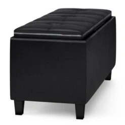 Franklin Tray Storage Ottoman with Lift Up Lids - WyndenHall Tanners Brown -Ottomans Official Shop unnamed file 8408