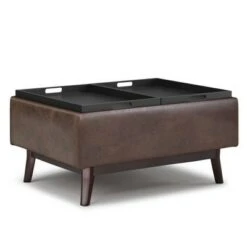 Small Ethan Tray Top Coffee Table Storage Ottoman - WyndenHall Saddle Brown 21 Small Ethan Tray Top Coffee Table Storage Ottoman - WyndenHall Saddle Brown -Ottomans Official Shop unnamed file 8468