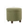 Round Storage Ottoman - Homepop Teal 1 Round Storage Ottoman - Homepop Teal -Ottomans Official Shop unnamed file 8471