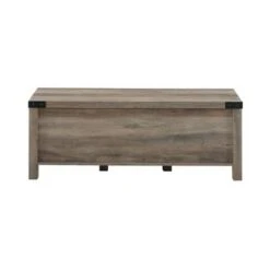Sophie Rustic Farmhouse X Frame Entry Bench with 3 Cubbies - Saracina Home Rustic Oak -Ottomans Official Shop unnamed file 852