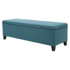 Cleo Storage Ottoman - Christopher Knight Home Dark Teal -Ottomans Official Shop unnamed file 8560