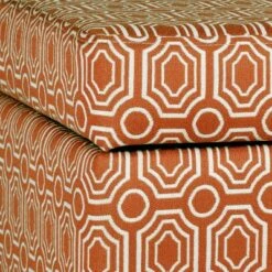 Sunshine Storage Cube Ottoman - Orange - HomePop -Ottomans Official Shop unnamed file 8576